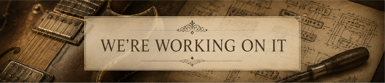 We're working on it placeholder for a future guitar restoration story.